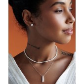 Colier argint cu perla naturala biwa DiAmanti MS22510N-G Colier argint cu perla naturala biwa DiAmanti MS22510N-G